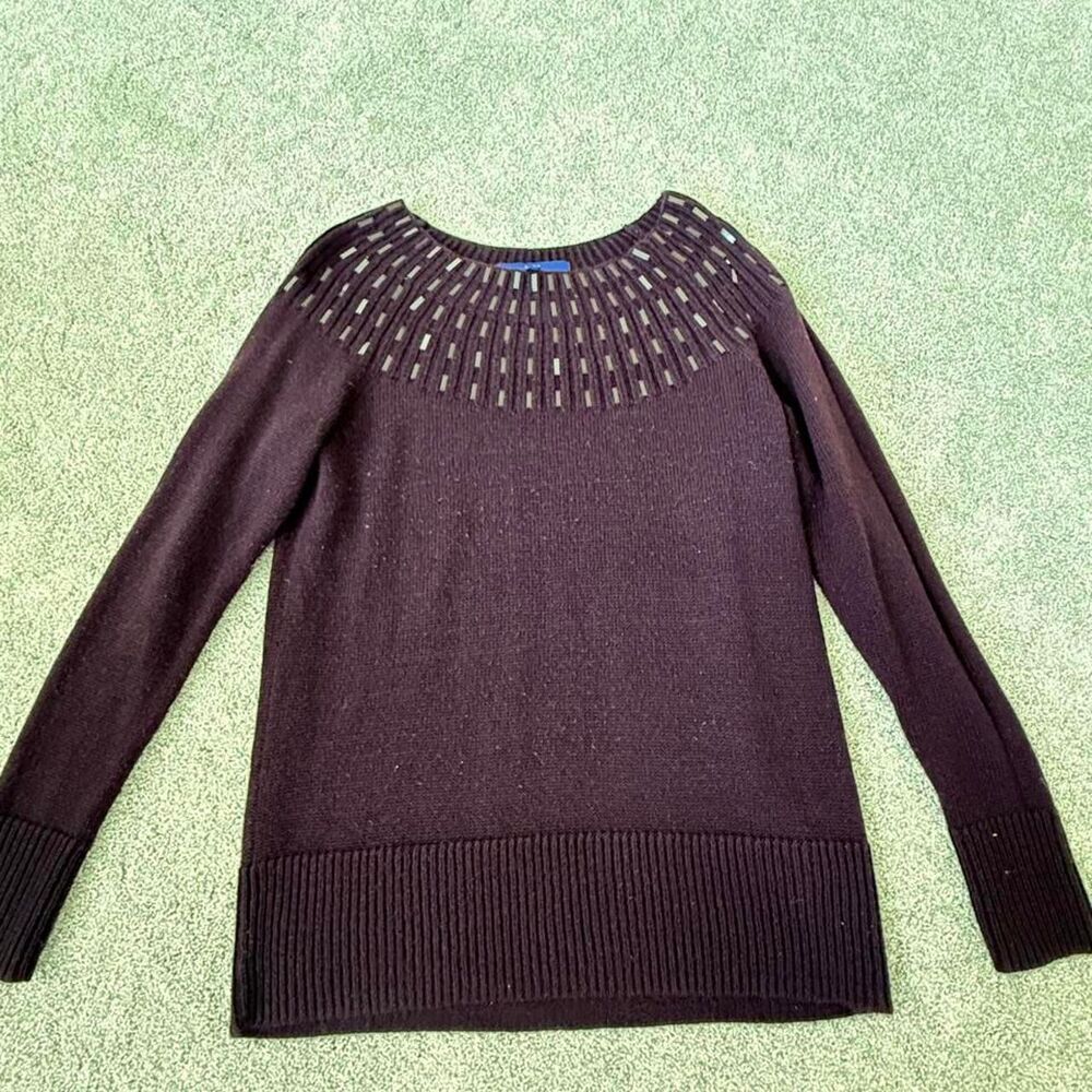 Apt-9 Women's Brown and Black Jumper